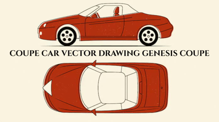 Coupe Car Vector Drawing Genesis Coupe