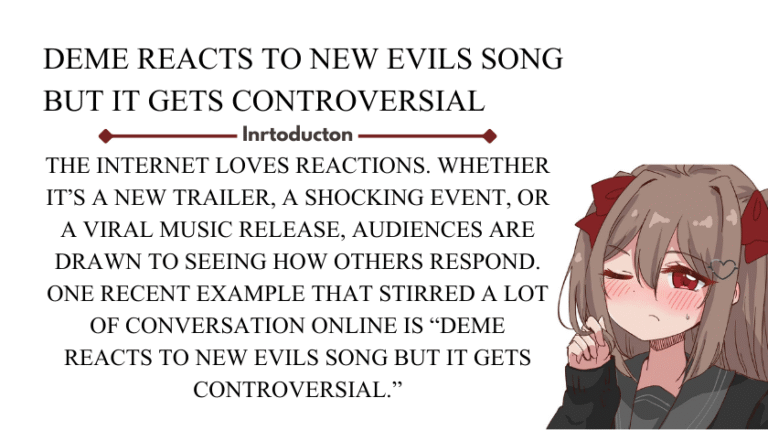 deme reacts to new evils song but it gets controversial